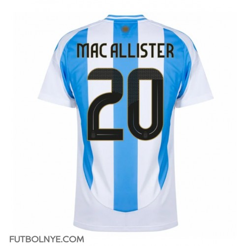 Camiseta Argentina Alexis Mac Allister #20 Primera Equipación Copa America 2024 manga corta